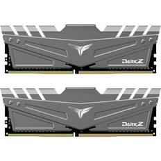 Ram minnen ddr4 2x8 TeamGroup T-Force Dark Z 16 GB kit (2 x 8 GB) DDR4 Dram 3600 MHz (PC4-28800) CL18 288-stifts skrivbordsminne modul RAM (grå) TDZGD416G3600HC18JDC01