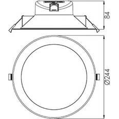 Led tavelbelysning vit Deko Light LED-inbyggnadslampa Acrux 195 Tavelbelysning