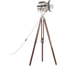 Be Basic gulvlampe med trefod mangotræ Spotlight