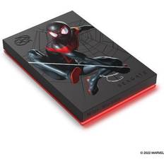 2tb portable hard drive Seagate Miles Morales Special Edition FireCuda External HDD 2TB USB 3.2 Gen 1, LED RGB lighting Red (STKL2000419) Hard Drive