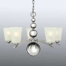 Hinkley Iluminaciones Hinkley Zelda 5-Light Chandelier - Polished Nickel E27 Lámpara Colgante