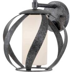 Vägglampa Blacksmith, svart/vit