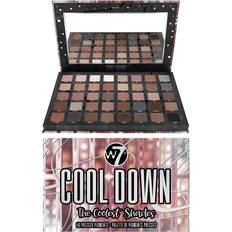 Cosmetics W7 W7 Cool Down Pressed Pigment Palette 40 High Impact Cool Tone Colors Flawless Long-Lasting Glam Makeup