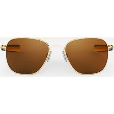 Randolph Engineering Aviator Polarized Solglasögon - Guldiga