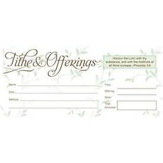 Buste Tithe & Offerings (Proverbs 3:9) 52 Envelopes, Bill size