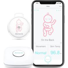 Baby Alarm Sense-U Smart Bluetooth Baby Breathing & Rollover Movement Monitor Alerts You for No Breathing Stomach Sleeping with Audible Alarm from Your Smartphone