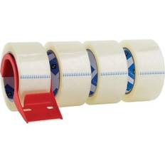 2 inch packing tape Sparco Packing Tape w/ Dispenser 3' Core 3.0mil 2'x55 Yards 4/PK CL 64011