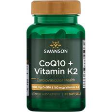 Swanson Vitaminer & Mineraler Swanson Ultra Coq10 + Vitamin K2 Soft Gels 60 stk