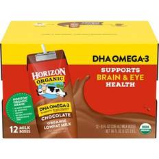 Horizon Organic DHA Omega-3 Lowfat Milk Boxes Chocolate