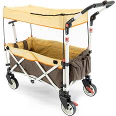 Folding wagon with canopy Creative Outdoor Pack and Push Ultra Compact Folding Stroller Wagon with Canopy