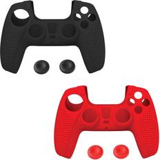 Controller Buttons Verbatim Anti-Slip Silicone Skin Protective Cover for use with Playstation® 5 DualSense™ Wireless Controllers