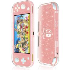 Nintendo switch lite case Moxiaomo Protective Case for Nintendo Switch Lite Liquid Crystal Glitter Bling Soft TPU Cover with Shock-Absorption and Anti-Scratch Protective Case-for Lite 2019