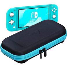 ButterFox Slim Carrying Case for Lite with 19 Game and 2 Micro SD Card Holders, Lite Accessories Blue