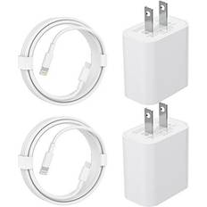 Batteries & Chargers 2 Pack [Apple MFi Certified] iPhone 13 12 11 Fast Charger, 20W Rapid USB C Charger with 6FT USB C to Lightning Cable PD Adapter Compatible iPhone 13/13 Pro Max/12/12mini/12Pro/11 Pro/11/iPad Air