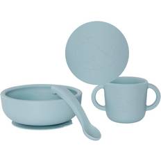 Morado Vajilla para bebé By Lille Vilde Baby Dinner Set Bowl w/Cup and Spoon