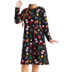 Christmas sweaters Jule Sweaters Christmas Dress - Black