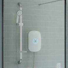 Silver Shower Rail Kits & Handsets AKW SmartCare Plus Thermostatic Silver