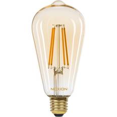 Lyskilder Noxion Lucent LED E27 Edison filament Rav 8.1W 720lm 825 ekstra varm hvid dæmpbar erstatter 60W