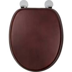 Toilet Seats Croydex Flexi-Fix Davos Top Bottom Fix Toilet Seat, Pine