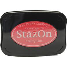 Lila Stämpeldynor Imagine StazOn Solvent Ink Pad-Cherry Pink