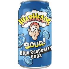 Hindbær Sodavand Warheads Sour Blue Raspberry Soda 330ml