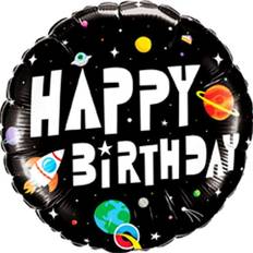 Birthdays Number Balloons Qualatex 18 Inch Birthday Astronaut Round Foil Balloon