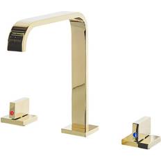 Beliani 3 Hole Bathroom Basin Tap Gold