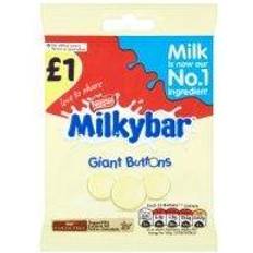 Nestlé Milkybar White Chocolate Giant Buttons Sharing Bag 85g