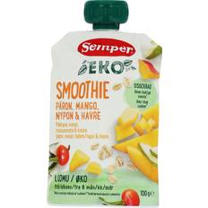 Klemmepose Semper Smoothie Pære, Mango, Hyben Havre Klemmepose 6+ mdr.