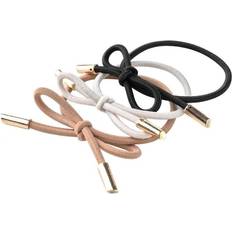 Corinne Hair Tie Bow Metal Plain 3-Pack Mix 3 st
