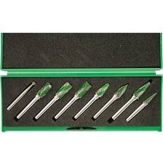 York Speedway Dual Cut Carbide Burr Set 6MM Shank 8-Pce