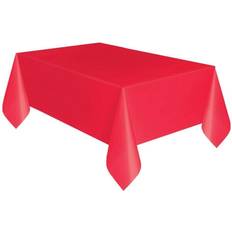 Punainen Pöytäliinat Unique Party Red Plastic Tablecloth, 108" x 54"