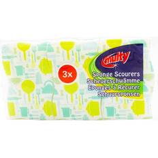 Billig Oppvasksvamper Multi 3 Sponge Scourers Printed 3 Pack