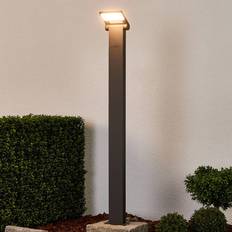 Negro Postes de protección Lucande Lampenwelt Moderna Iluminación LED Senderos Marius - Gris Grafito Blanco Poste de protección