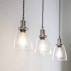 Garden Trading Trio of Hoxton Domed Pendant Lamp