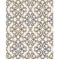 EDEM 85037BR33 Baroque wallpaper metallic highlights cream light ivory 5.33 m2