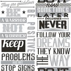 Wallpapers Noordwand Noordwand Wallpaper Friends & Coffee Words and Letters Black and White