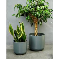 Ivyline Lisbon Planter Charcoal H26Cm D26Cm