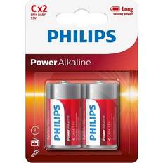 Philips Alcaline Batteries et Chargeurs Philips Power LR14 Pile LR14 1.5 V