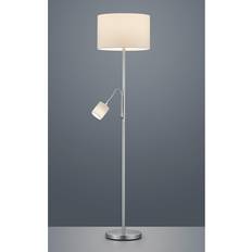 Trio Lighting Piantana Con Lettura 6W Acciaio Paralume Bianco h 170 Hotel GD Lampada da Terra