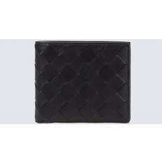 Bottega Veneta Intrecciato Leather Billfold Wallet - Black