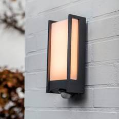 Lutec LED-utomhusvägglampa Qubo Väggarmatur