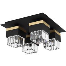 Eglo Barrancas loftlampe, sort/guld Pendel