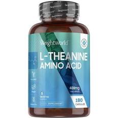 WeightWorld Vitaminer & Kosttillskott WeightWorld L-Theanine Aminosyra 400mg, 180 Kapslar