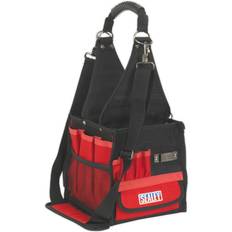 DIY Accessories 200 x 220 x 230mm Technicians Utility Tool Bag red 26 Pocket Portable Case