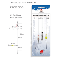 Surfcasting Jenzi Surfcasting-Rig DEGA-SURF Pro 6 Forfang