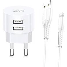 CC081 T20 Dual-Port Hurtig Rejseoplader Hvid