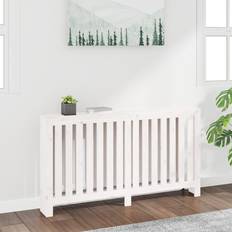 Radiatorskjulere vidaXL radiatorskjuler 153x19x84 massivt fyrretræ hvid