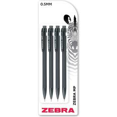 Zebra Mechanical Pencil HB 0.5mm Lead Black Barrel Pack 4 37185ZB