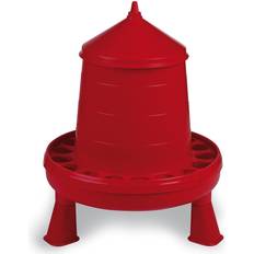 Poultry Feeder Plastic C/W Legs Red 4 Kg